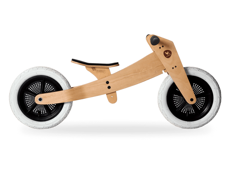 Natural Wooden 2 wheel running bike