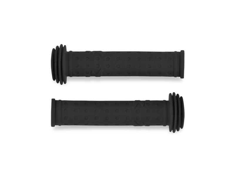 Black silicone bike grips