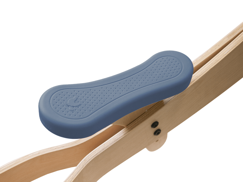 Blue silicone bike seat cover